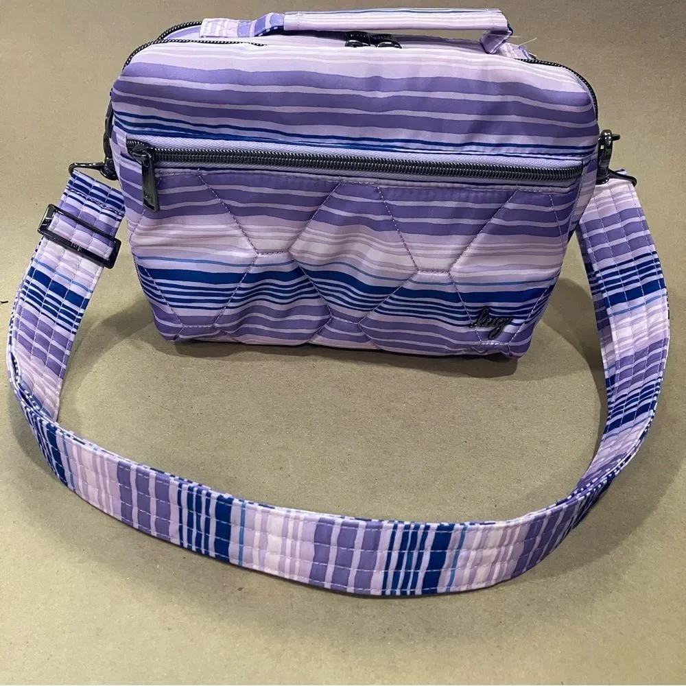 Lug East West Crossbody - Bebop Love Waves Purple NWOT - Picture 2 of 11